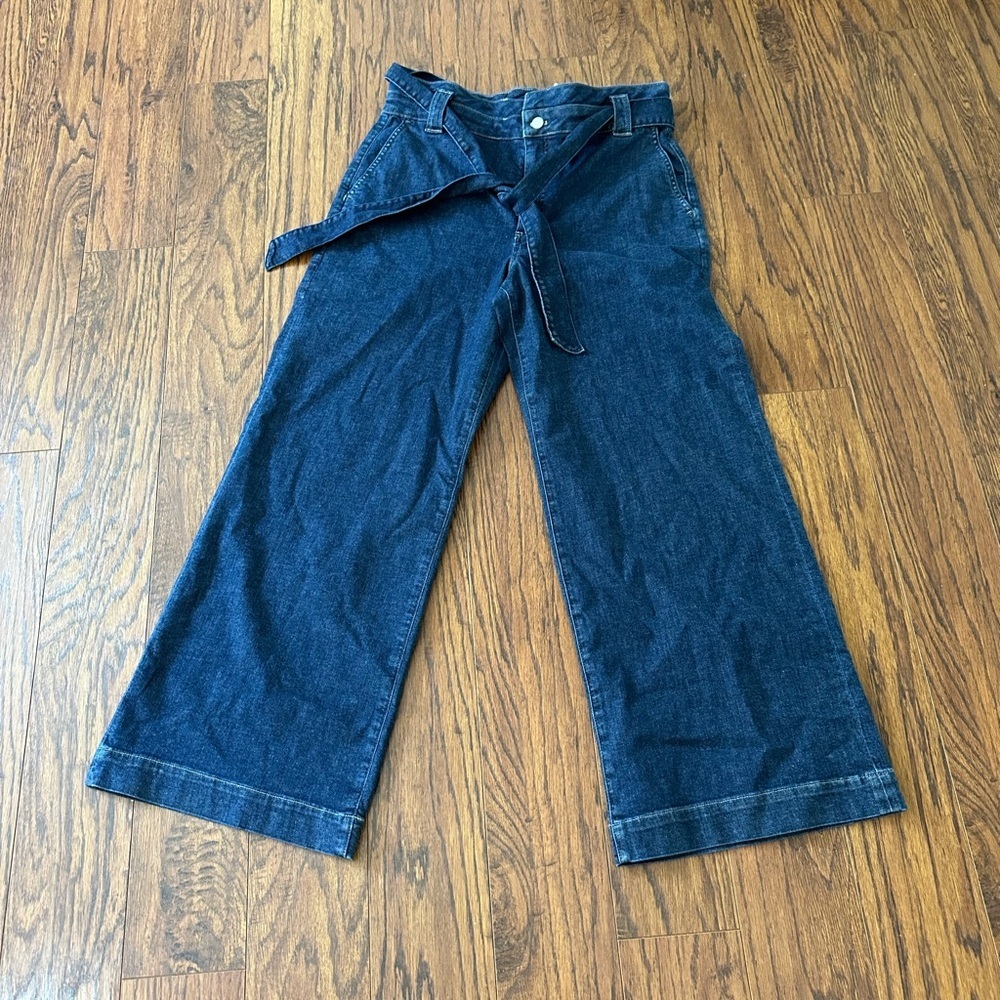 J. Crew Blue Flare Wide Leg Jeans - Picture 2 of 4